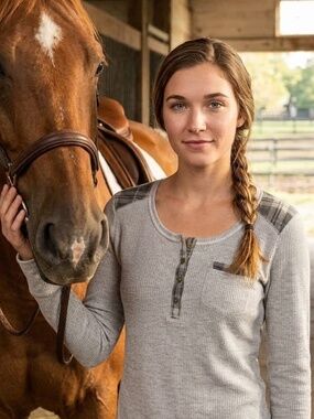 3/$75 Marmot Plaid / Textured Stripe Top